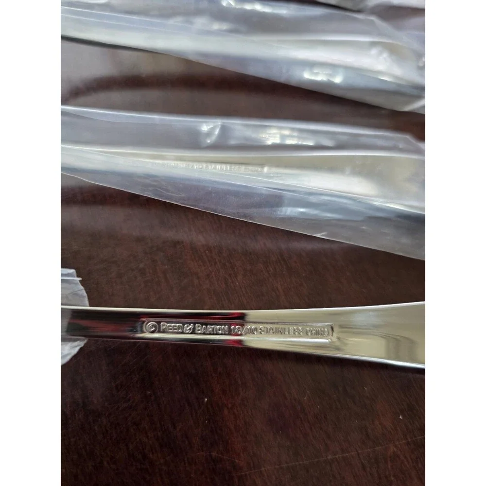 Reed & Barton 18/10 Colby Dinner Fork Stainless Lot of 4 Flatware Replacement